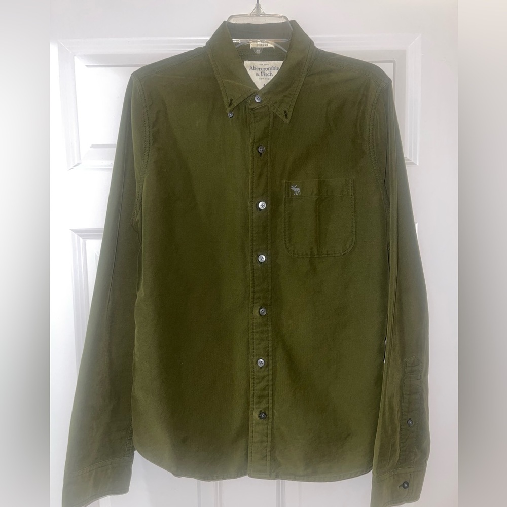 Abercrombie & Fitch Men’s Green Winter Cover Shirt Jacket - size M
